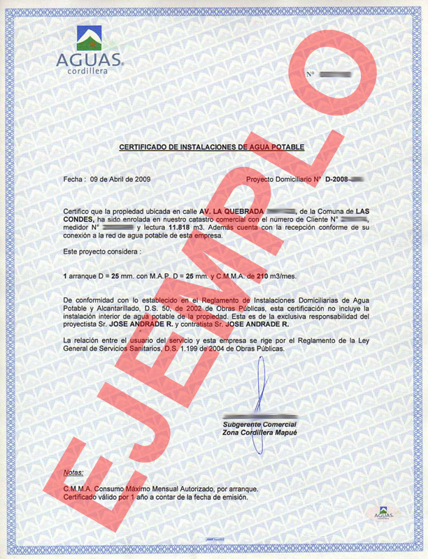 certificado factibilidad sanitaria online